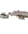 Heavy Duty Full Overlay 95 Degree Cabinet Hinges With Soft Closing Damper Clip On Mounting For Kitchen Cupboards And Wardrobes No Hassle Setup Plus Height Adjustment For Smooth Glide Every Time Pack Of Four, close-up side view.