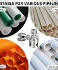 2 Piece PVC Pipe Threader Kit For DIY Home Plumbing, Pipe Tapping And Threading Tool, quick repair for PVC, PPR, MPP pipes