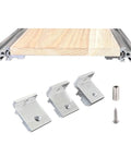 Heavy Duty Aluminum Shelf Brackets 10 Pack Corner Fittings For 2020 3030 And 4040 Profiles with screws and metal parts