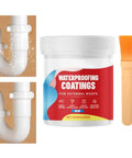 Heavy Duty Beast Mode Invisible Leak Sealant Transparent Waterproof Adhesive 100g Tube alongside pipe with leakage.