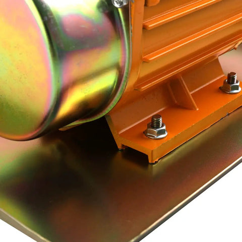 Close-up of Portable Electric Concrete Vibrator 110V 250W Handheld Cement Mortar Vibrating Trowel Machine metal base