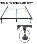 Metal bed frame with Six Pack Reinforced Bed Frame Feet Replacement Sliders Easy Install No Tools Needed Prevent Sliding