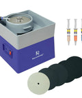 4 Inch Flat Grinding Machine For Glass And Gemstones With Shaping And Polishing Capabilities Jewelry Making Grinding Gear Kit Rock Mineral Polisher And Jewelry Crafting Equipment