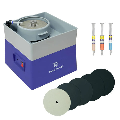 4 Inch Flat Grinding Machine For Glass And Gemstones With Shaping And Polishing Capabilities Jewelry Making Grinding Gear Kit Rock Mineral Polisher And Jewelry Crafting Equipment