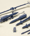 MiG-31 Foxhound 1/144 Detail Parts Set with 3 missiles and 12 rounds in molded color for plastic model kit assembly