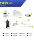 Components of 17 Inch Ceiling Fan With Light And Remote Battery Powered Outdoor Hanging Fan for gazebo and patio setup