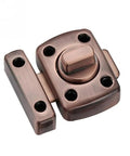 Tank Tough Prograde Heavy Duty Right Angle Sliding Gate Lock With Knuckle Hook Design in bronze finish for secure yard fences.