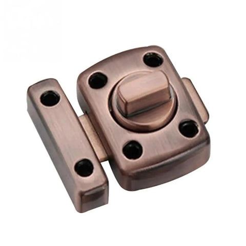 Tank Tough Prograde Heavy Duty Right Angle Sliding Gate Lock With Knuckle Hook Design in bronze finish for secure yard fences.