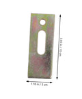 Steel plate from 2 Sets Pro Grade Beefy Heavy Duty Steel Router Clamps Hold Down Kit For Woodworking And CNC, 3cm x 10cm with hole