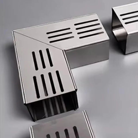 Heavy Duty 304 Stainless Steel Drain Channel For Outdoor Pools And Decks L And T Shaped Trench Drain Kit 5x7 cm