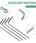 Beefy Heavy Duty Universal Exhaust Hanger Rod Kit Four Pack, Ten Inch Long, 90 Degree Bend Weld On Hangers, Galvanized Steel