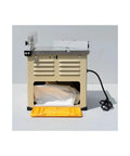 Heavy Duty 1300W Electric Table Saw With Mini Sliding Woodworking Worktable featuring dust collection and power cord.