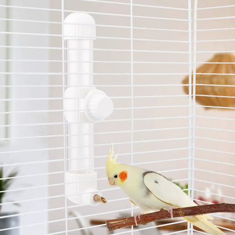 Gotta Have Cage Mounted Bird Water Bottle With Zero Drip Copper Needle Valve and Leak Proof Spring Dispenser for Parrots Budgies Finches with cockatiel at cage