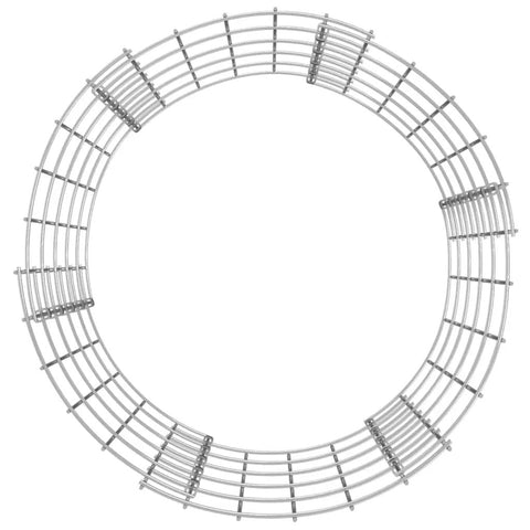Top view of a Heavy Duty Galvanized Steel Garden Composter 19.7 Inch Diameter Outdoor Compost Bin showcasing mesh-style airflow design.