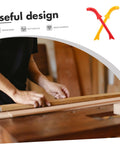 Person using Two Pack Woodworking Push Sticks And Push Blocks Set For Woodworking Safety Red And Yellow Durable Carpenter Tools