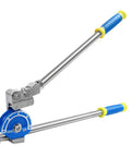 Heavy Duty 1/2 Inch Tubing Bender With 180 Degree Angle For Precise Bending On Copper Brass Aluminum And Stainless Steel Pipes Up To 2mm Wall Thickness, shown from side angle.