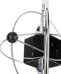 Magnetic Swing Kinetic Orbital Desk Ornament For Your Office Space With Smooth 3D Pendulum Motion Space Themed Decor That Sparks Creativity And Vibe Easy Setup Modern Sleek Office Accessory, black metal cube