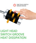 Solid Led Magnetic Work Light With Flexible Gooseneck shows one touch switch design for heat dissipation and easy operation.