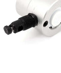 Close-up of Beefy Double Head Sheet Nibbler Cutter Drill Attachment Set For Brass Aluminum Stainless Metal Work, detailed view.