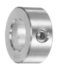 Two Pack Shaft Collar Set Screw 11/16 Inch Bore 304 Stainless Steel 1-1/4 Inch Outer Diameter 9/16 Inch Wide Heavy Duty Hardware For Wheelbarrow Axle Gearbox Assembly And Machinery Uses close-up