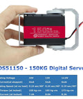 Beefy 12V High Torque Servo Motor With Steel Gears Delivers 173kg.cm Torque And 0.19s Per 60 Degrees For RC Vehicles