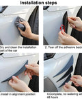 Installation steps for 12 Piece Universal Car Spoiler Canards Kit With Front Bumper Lip Splitter Exterior Soft Rubber Fins Spoilers Anti Collision Strip Decals For Your Ride Vehicle Body Decoration Carbon Fiber Black.