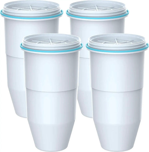 Four Pack Water Filters For ZeroWater Pitcher And Dispenser Knocks TDS To Zero And Cuts Chlorine NSF 372 Certified.