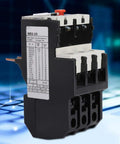 Heavy Duty Thermal Overload Relay 9-13A Adjustable Motor Protector for Industrial Equipment, displayed on a digital background.