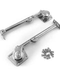 Two Pack Soft Close Cabinet Hinges With Lift Up Flap Stays For Kitchen Cupboards, Quiet Close, Durable Hardware shown with screws
