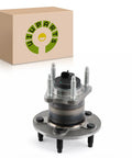 Rear Wheel Bearing Hub Assembly 5 Lug With ABS Direct Fit Replacement For Chevrolet Malibu G6 Cobalt HHR And More Fits Multiple GM Models Easy Drop In 512285 Premium Auto Parts, shown with packaging box.