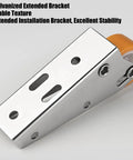 Galvanized extended bracket with a rubber wheel, part of Heavy Duty Wooden Gate Wheels Featuring Ultra Silent Smooth Rolling Anti Sag Support Rollers For Sliding Door Sag Repair And Heavy Track Glides That Make Your Old Doors Run Butter Smooth Across Any Room Right Now.