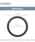 Dimensions of Plunger Rubber O Ring For 3 Tier Sink Drain And Twist Waste Drain Valve No Fuss Eight Pack Compatible With T S Brass 010389-45