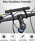 Bike Handlebar Extender Aluminum Alloy Bracket Extension Set For Mounts And Accessories with dual bar and clamp