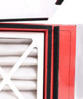 Close-up of HEPA filter in Beastly Benchtop Dust Collector With 725 CFM Air Filtration, HEPA Filter, Variable Speed Fans, And Dual 110V Outlets