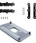 Rock Solid Universal CPU Cooler Mounting Bracket Kit For AMD Am5 And Am4 Motherboards with steel backplate and hardware.