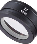 2X Barlow Lens For SM And SW Stereo Microscopes 48mm Mount Doubles Magnification Ideal Upgrade For Sharper Detailing And Clearer Focus On Your Microscope, Fits SM20 And Other Compatible Models, black lens