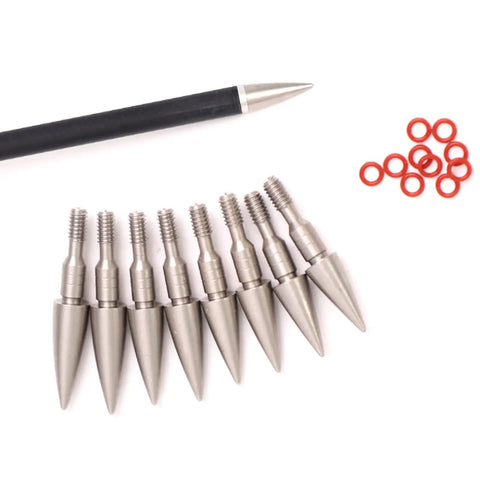 Six Pack Screw In Archery Arrow Tips Field Points 70-125 Grain For Target Practice On Compound And Recurve Bow 6.2mm Shaft
