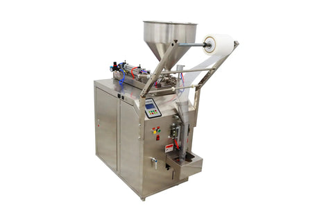 Heavy Duty Automatic Liquid And Paste Filler With Digital Controls For Hassle Free Small Batch Commercial Packaging Of Oils Vinegars Creams And Drinks 110V, stainless steel design.