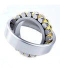 Straight Up Heavy Duty Self Aligning Spherical Roller Bearing With A Proper 160 mm Bore Size For Smooth Operation And Serious Load Capacity Built Beefy For Factory Machines And Daily Grind - close-up view showing metal and gold elements.