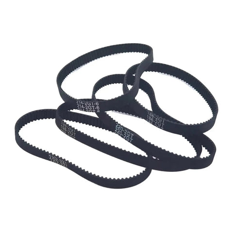 Heavy Duty 6mm Timing Belt For Power Transmission, Durable Wear Resistant Drive Belt Set For 184 186 188 190 192 194 196 198 200 202 204