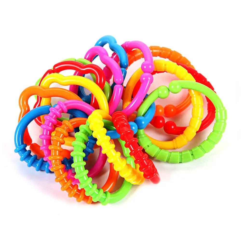 ★タイムセール★ BABY リング4点セット Link To Go Baby Rings Toy Kit ✓ Bright 18 Pieces