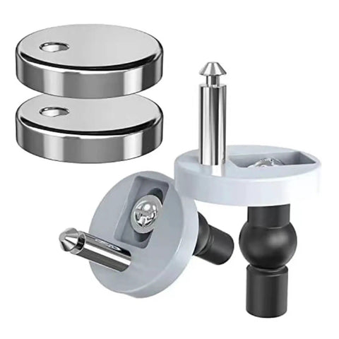 Two Pack Toilet Seat Hinge Kit With Top Fix Hinges Pack Mountings Replacement Release Quick Screws For Toilet Bathroom Accessories
