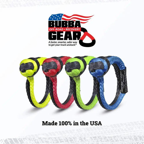 Heavy Duty Synthetic Soft Shackle With Gator Jaw Pro, 52,300 Lb Breaking Strength, UHMPE Plasma, multi-color set