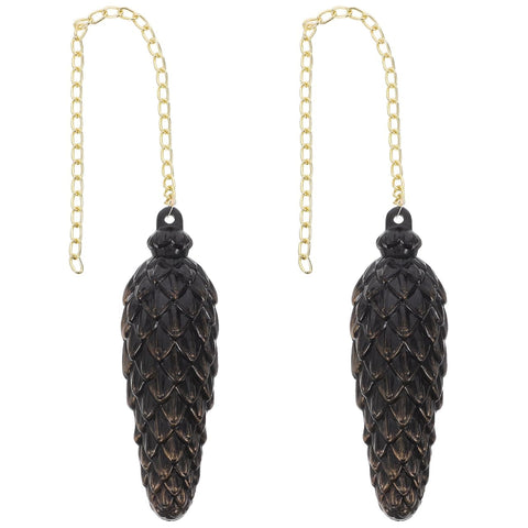 Two Pack Cuckoo Clock Decorative Weights With Chains For Mechanical Movement, Plastic Pendulum Kit For Home And Office Wall Art Decor, Vintage Charm Upgrade For Any Clock Display Easy Install