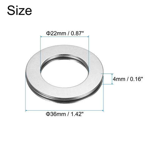 NTA1423 And TRA1423 Needle Roller Thrust Bearings With Washers 22mm Bore 36mm OD 4mm Thick Dimensions
