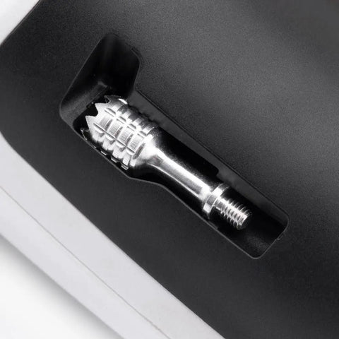 Close-up of removable stick on Pocket Portable Remote Controller With Hall Effect Gimbals And EdgeTX Support Built In LED