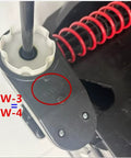 Close-up of Two Pack 12V RS390 16000RPM Gearbox With DC Motor For Ride On Toys, showing WW-3 marking and spring detail.