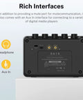 Back view of Portable 5W Mini Guitar Amp For Practice Jam Ready Compact Electric Guitar Amplifier With Built In Battery DA 10