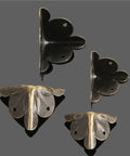 40 Piece Antique Corner Brackets Set For Jewelry Boxes And Wood Cases in retro rustic style, large 25x25x25mm brackets