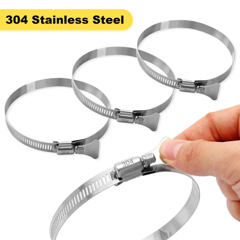 304 stainless steel clamps for 4 Inch Dust Collection Hose For Shop Vac Flexible Ducting